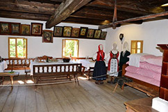 Interiér roubenky, Valašské muzeum v přírodě