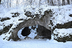 Jeskyně Šipka v zimě